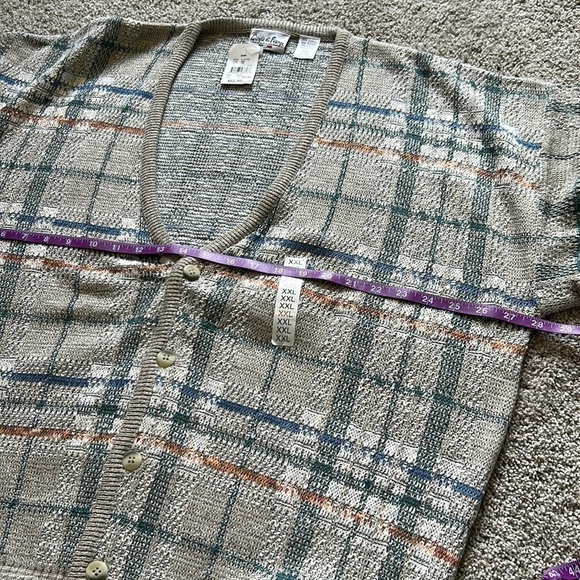 Cardigan button Vneck long sleeve Giorgio Di Firenze made in Italy sz XXL - Picture 1 of 9